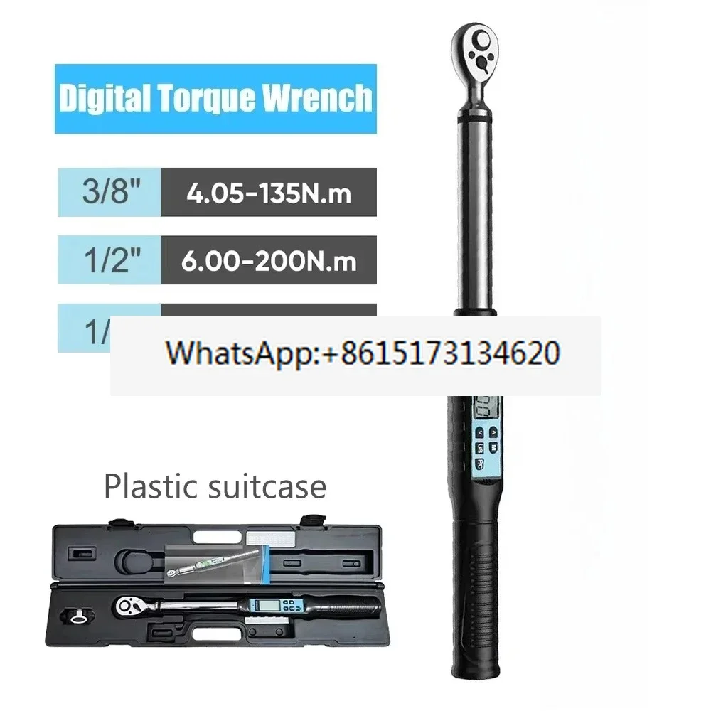 Professional digital torque wrench 1/2 "3/8" repair tool data saving key force tester