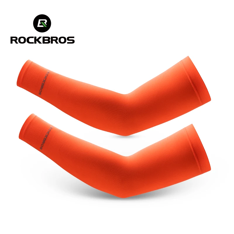 ROCKBROS Ijs Zijde Fietsmouwen Zomer Ademend Fietsen Armbescherming Outdoor Zon UV Beschermen Sport MTB Racefiets Mouwen