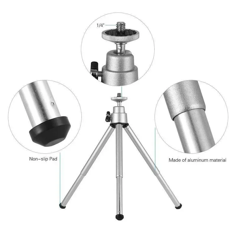 Professional Laser Level Tripod 1/4 Adapter Portable Mini Triangular Bracket For Laser Level Distance Meter Telescope Camera