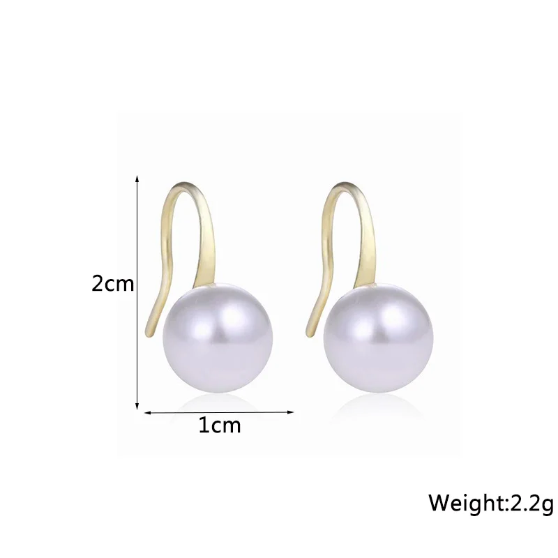 Imitation Pearl Women\'s Hook Earrings New Fashion Dangle Earrings for Girls Trendy Party Gifts Brincos boucle d\'oreille