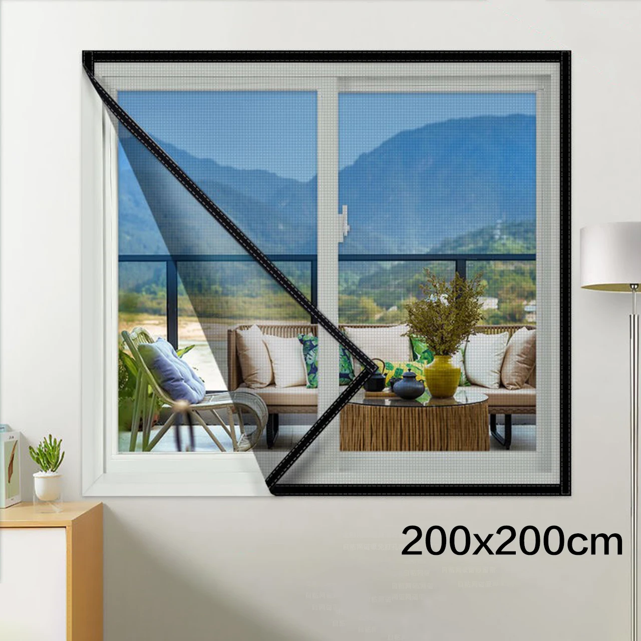 Window Mosquito Net House Self-Adhesive Moustique Screen Curtain Netting Anti Mosquitoes Bug Insect Fly Mesh Windows Curtains