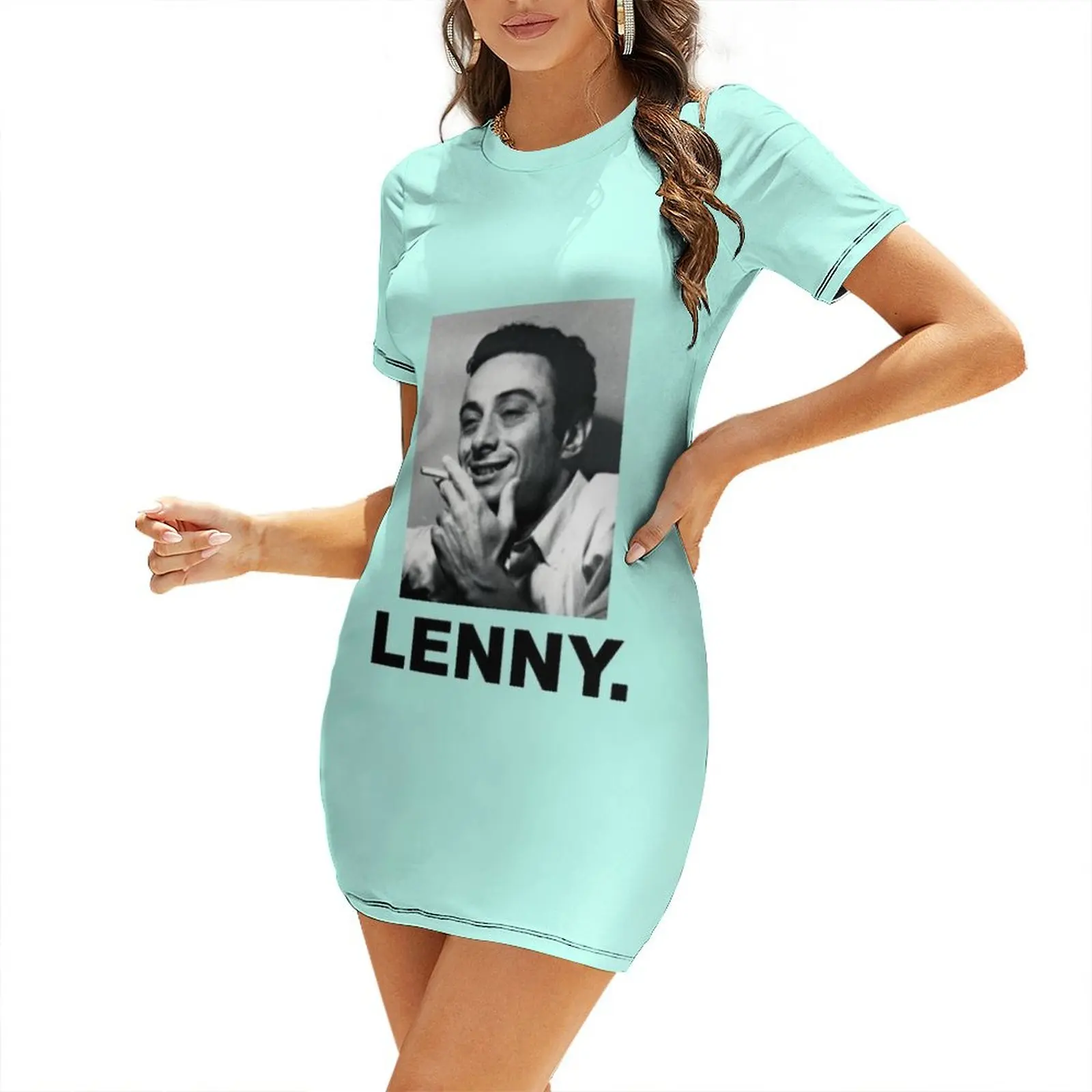 

Lenny Bruce Lenny Classic, Handmade, For Boys Birthday Gift, Hot Idea Short-Sleeved Dress Women's evening dress Female dress