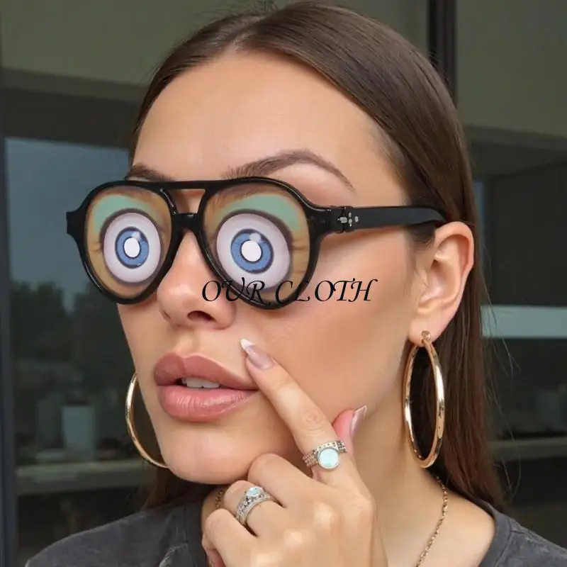 Halloween Trick Touet Funny Eyes Lunes Prank Disgus Spête fête des lunettes Y1ac