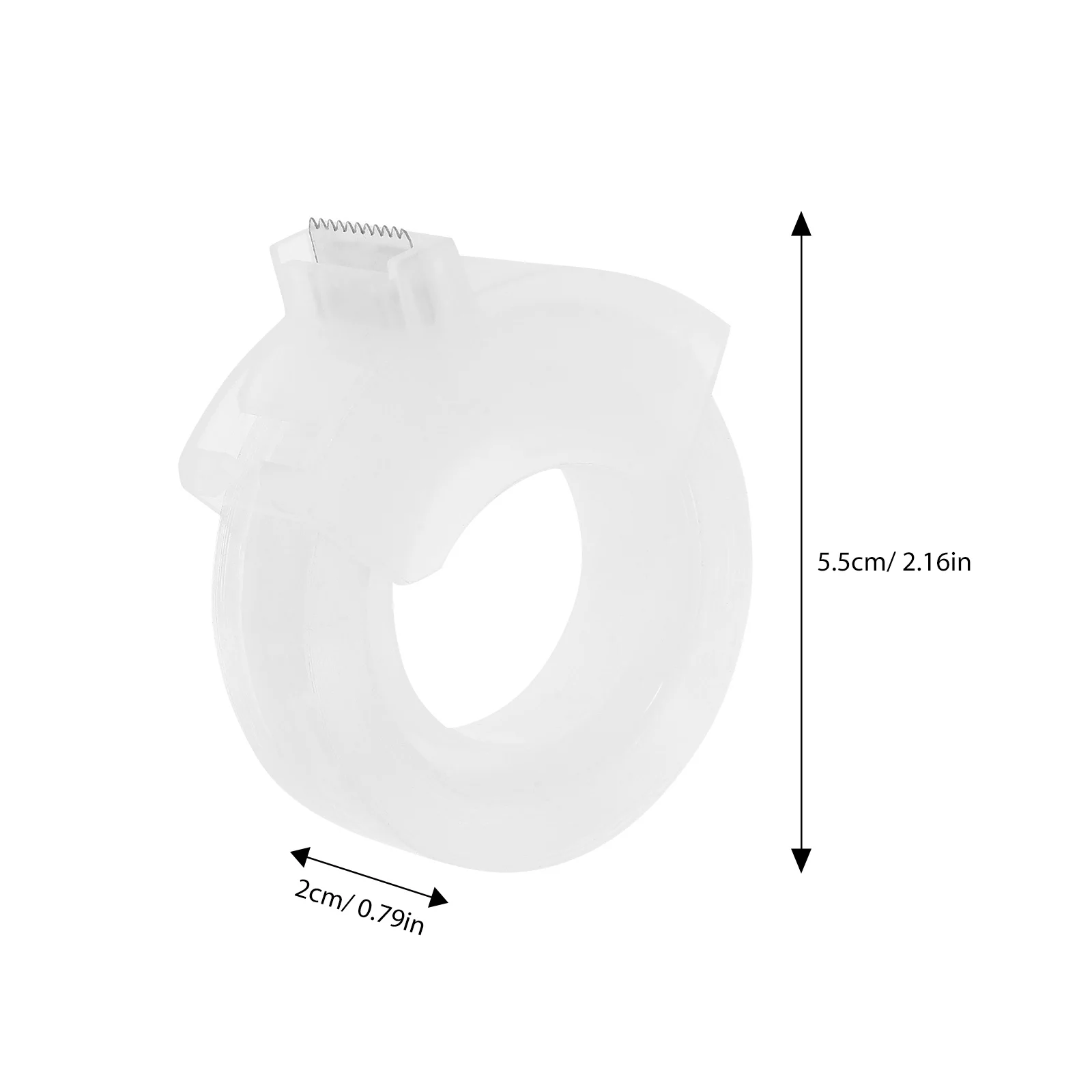 Dispensador de fita de plástico portátil, suporte para mesa, escritório, casa, reutilizável, cortador de fita profissional, dispensador de adesivo