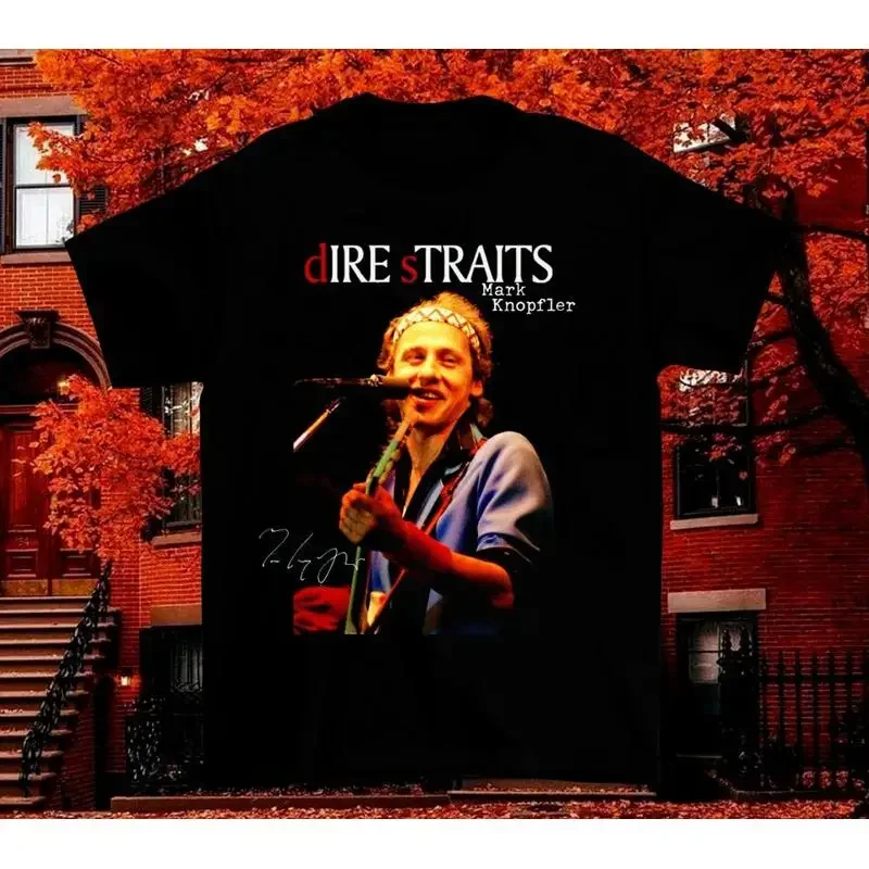 Mark Knopfler Dire Straits Band  GifT T Shirt Black All size KC108