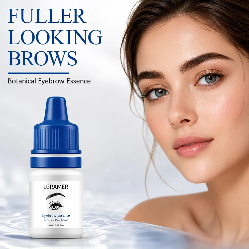Eyebrow Care Growth Serum Feed Eye Brow Follicles Lessen Brow Loss Thicken Fine Brow for Natural Full Shapely Eyebrows Makeup