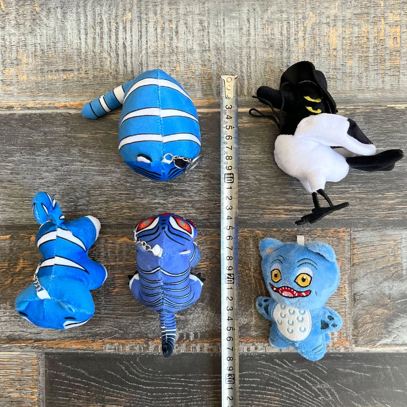 Blue Tiger Doll Pendant Plush Keychain Keyring Backpack Buckle Filled Plush Pendant Soft Skin friendly Fabric Healing Gift