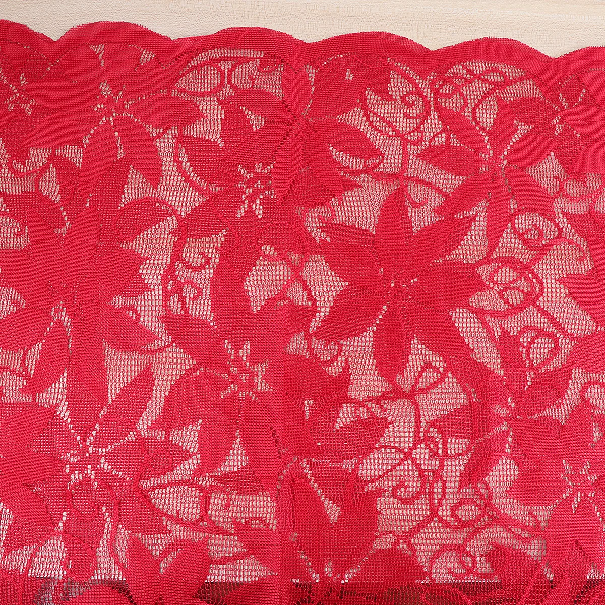 

Christmas Red Lace Tablecloth 152x213cm Wedding Romantic Bridal Shower Shower Party Banquet Table Decoration