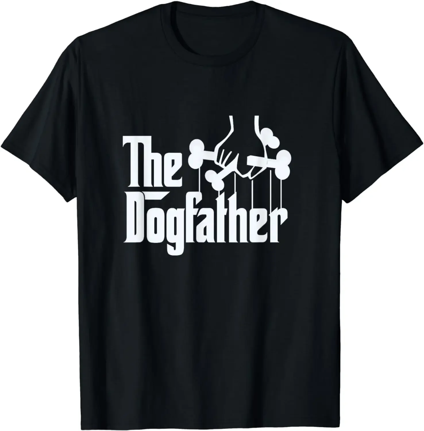 The Dogfather-Camiseta para amantes des chiens, cadeau de fête des pères, familia americana, ropa de vacaciones para mujeres