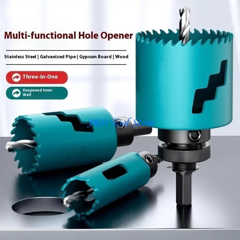 A2UD Industrial Strength Stainless Steel Hole Cutter Anti Clogging Featuring Advanced Ejection Grooves For Smooth Drilling