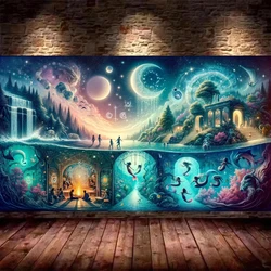 Diy 5D Mermaid Home Diamond Painting Cross Stitch Kits Large Diamond Embroidery Fantasy Undersea World Large Art Home Decoration