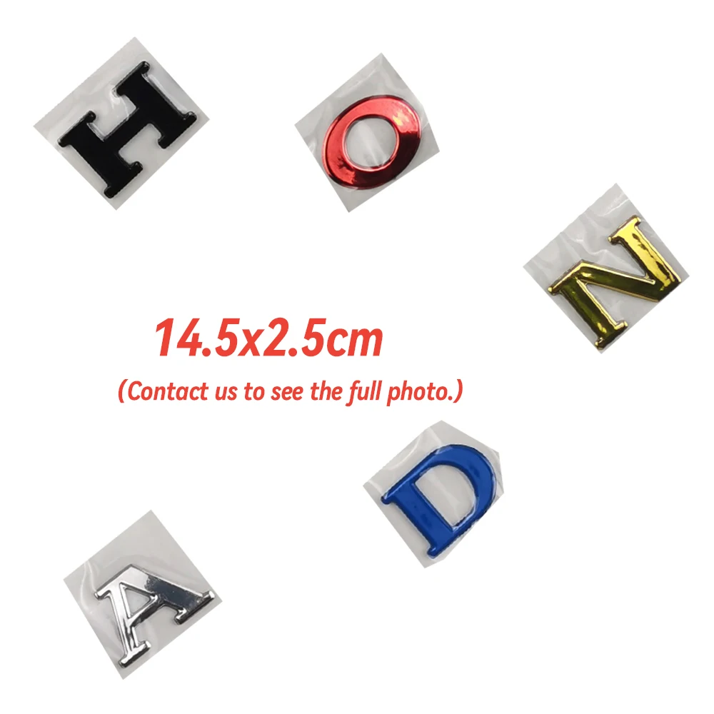 Insignia de emblema 3D para motocicleta, pegatina de rueda de tanque para CB400, CBR600RR, CB650R, CB500X, CBR250RR, CBR1000RR, CBR919, CRF1000L