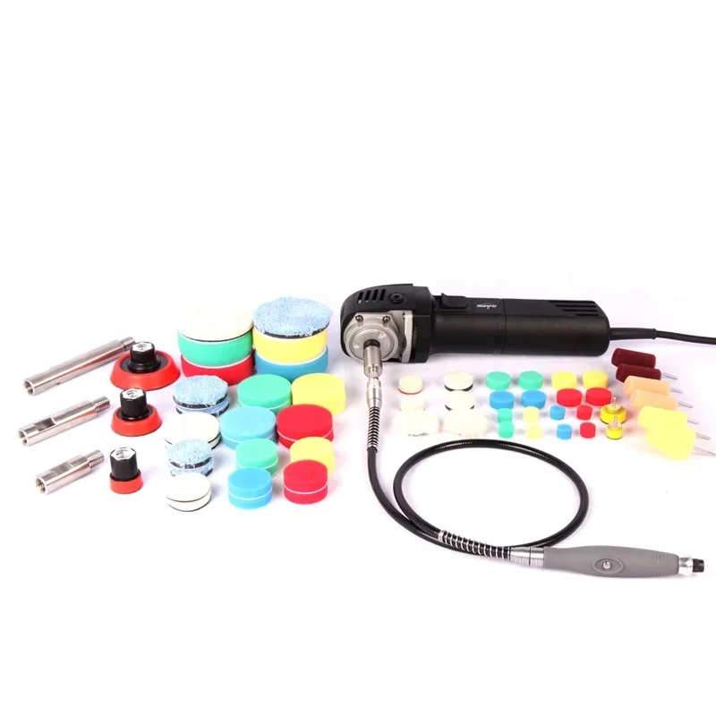 2025 CE 710W Mini Rotary Polisher Machine Kits with Flexible Shaft for Car Buffing