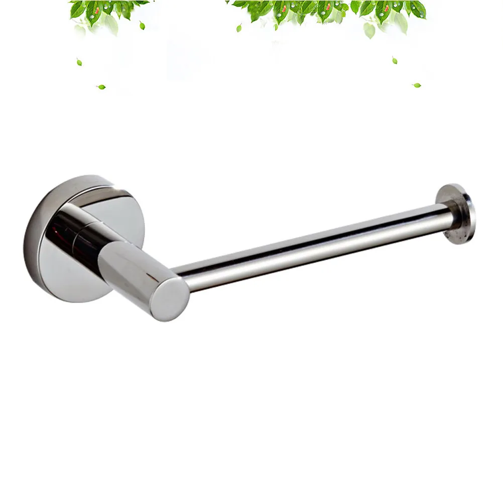 

Stainless Steel 304 Paper Holder Round Shape Mirror Finish Roll Tissue Rack Bathroom Kitchen Toilet Wall Mounted Storage Holder
