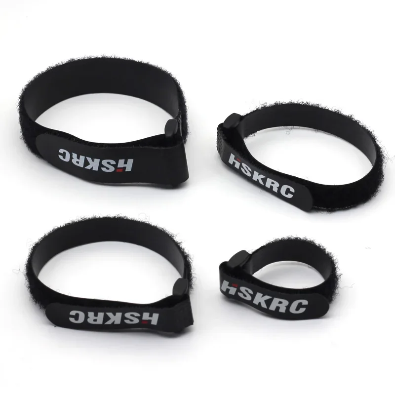 4PCS HSKRC Nylon Non-Slip Coating LIPO Battery Strap 150mm / 200mm / 250mm