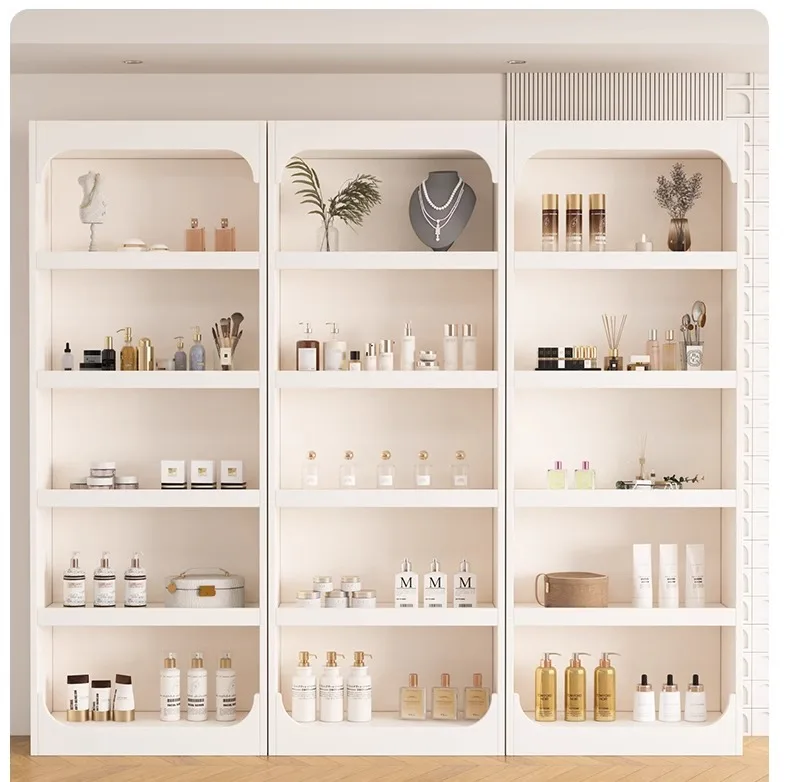 Beauty Salon Cabinet Display  Products Cosmetics Display Jewelry Skin Care Nail Art Maternal and Infant Store Sample Shelf