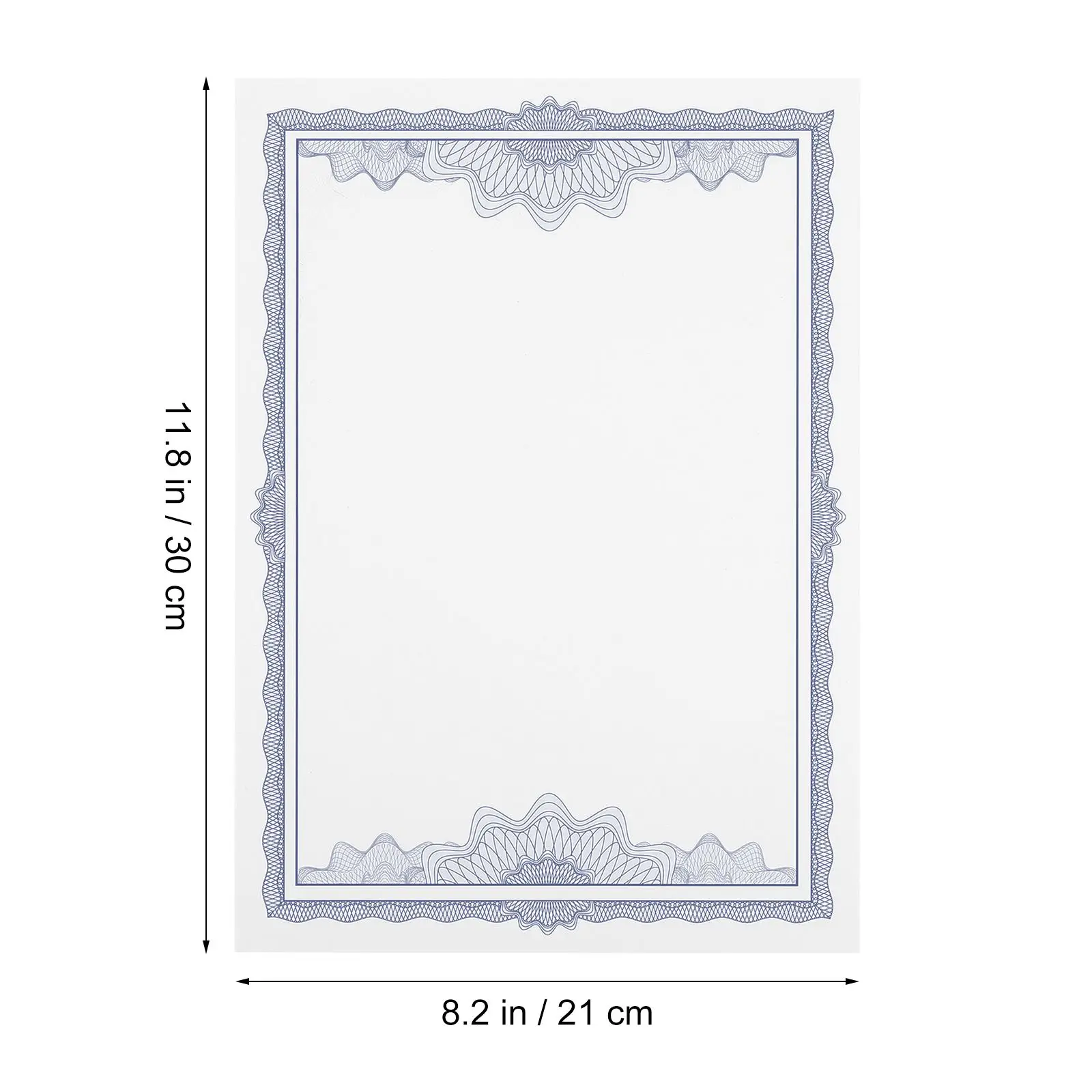 10 Pcs Honor Certificate Paper Printable Writable A4 Blank Diploma Graduate Office School Award Certificate Inner Paper