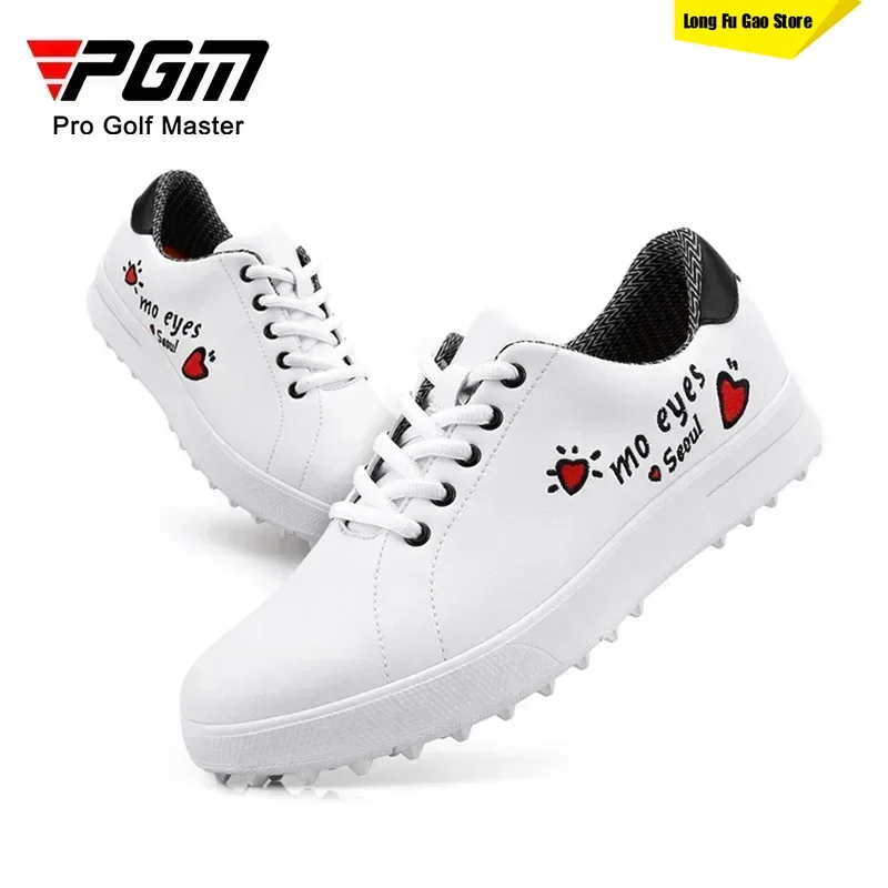 

PGM Golf Shoes Women's Waterproof Shoes Korean Versatile Little White Shoes Soft And Breathable