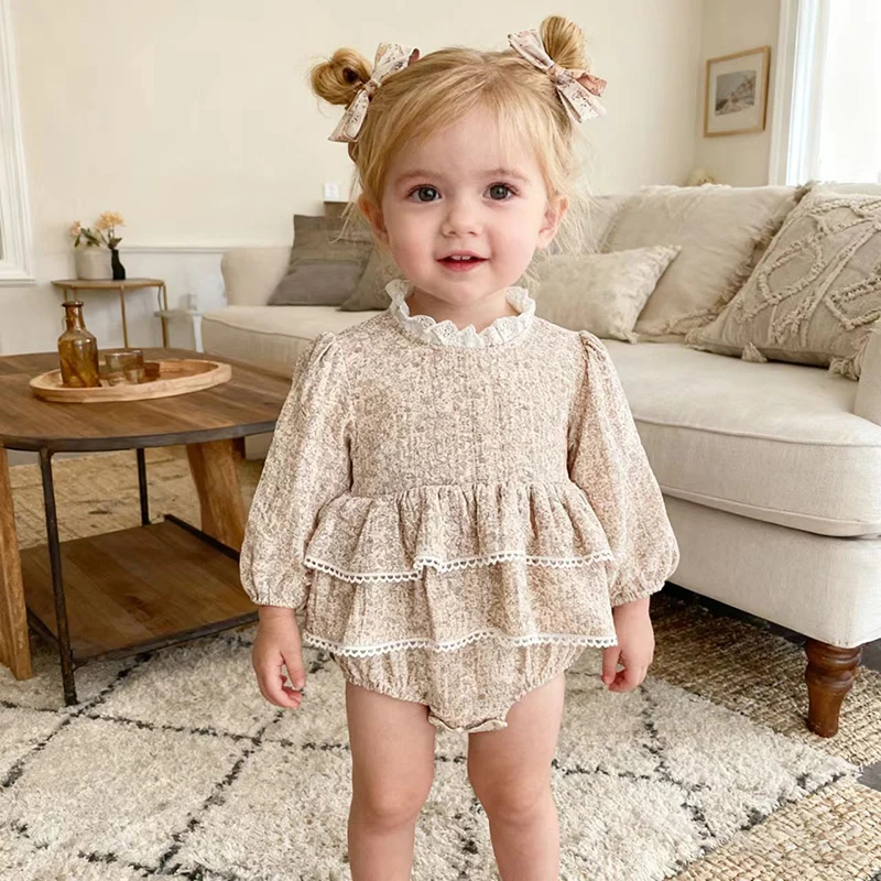 

Новинка 2023 года, осеннее боди для маленьких девочек, корейский стиль, хлопковые боди с длинными рукавами и принтом для новорожденных девочек, детская одежда для детей 0-24 месяцев