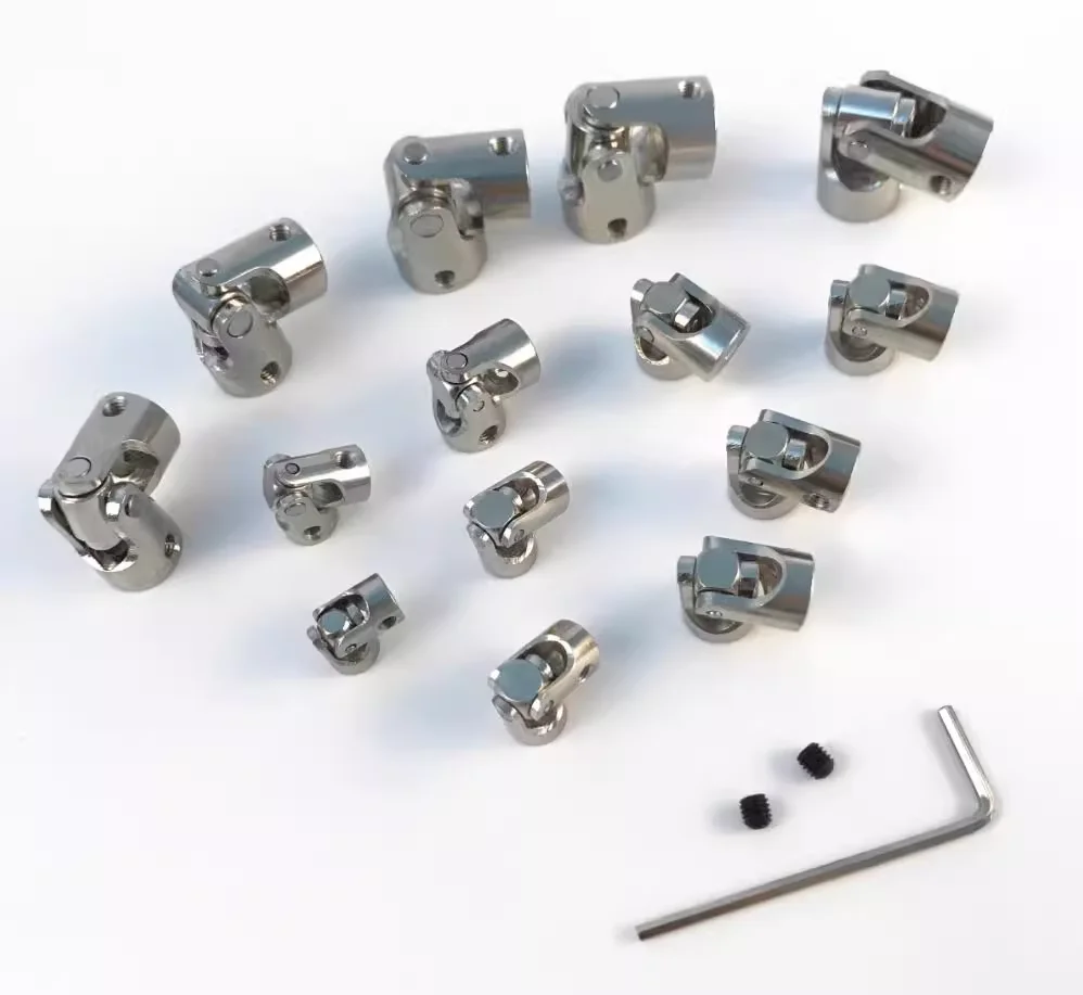 

4pcs Universal Joint Connector Coupling for DIY RC Toy 4mm to 4mm M3 Side Thread 2/3/4/5/6/8/10/12-2/2.3/3/3.17/4/5/6/8/10/12mm