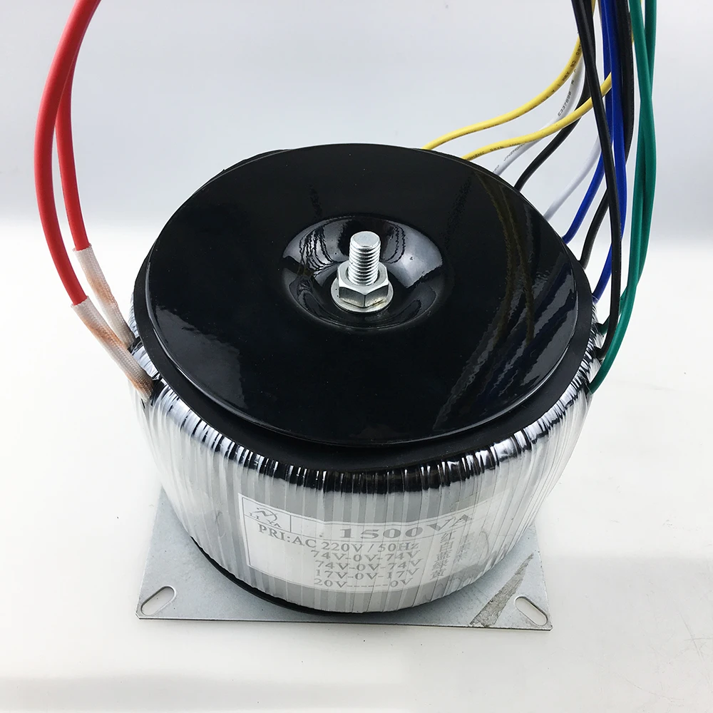 Imagem -02 - Transformador Toroidal 220v para Dupla 74v Dupla 74v Dupla 17v Único 20v Amplificador de Potência Fonte de Alimentação Faça Você Mesmo Acessórios 1500w