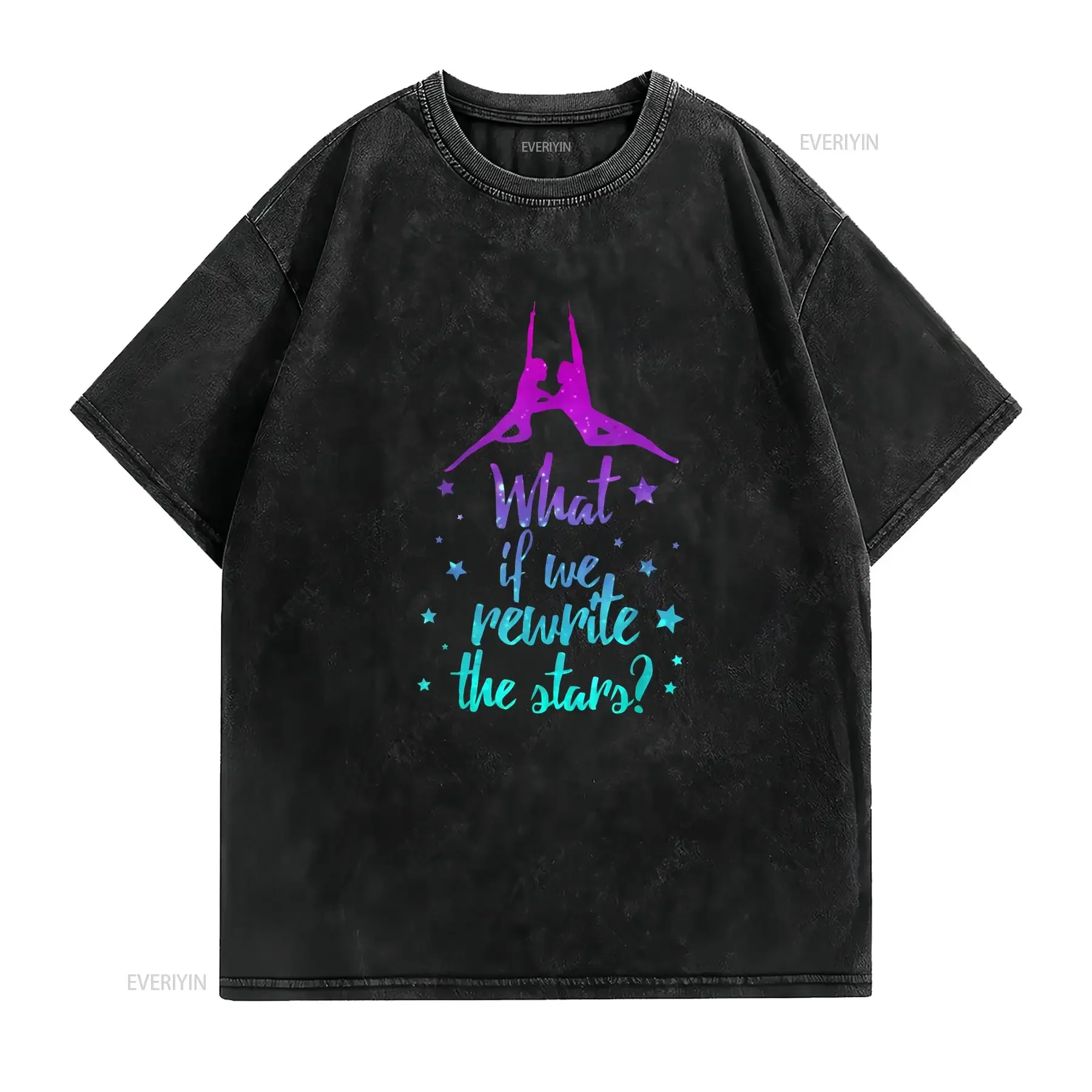 Rewrite the Stars shirt showman party kids vintage Washed Soft Stretched Versatile Breathable Unisex Stylish graphic fashion