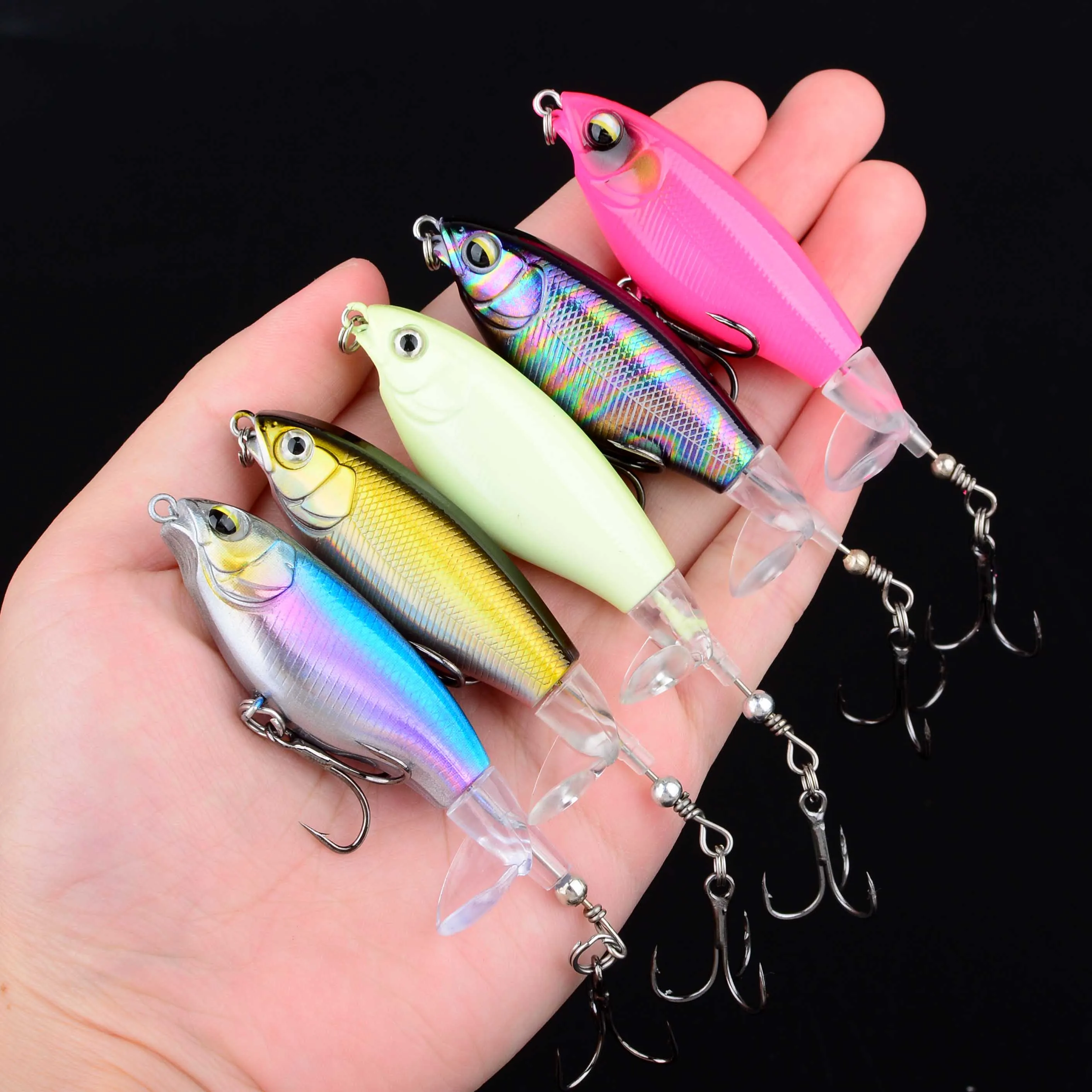Whopper Popper Chopp – Swimbait de superficie con anzuelo 5X fuerte - imagen 5
