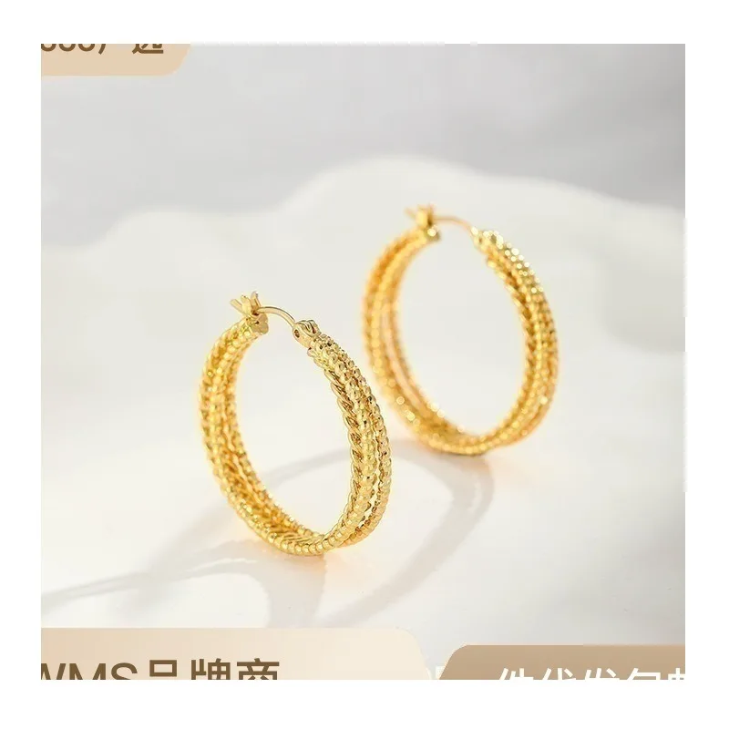 

Earrings Circle Simple Retro Fashion High Exaggeration Qingdao Jewelry Women's Earrings Earrings