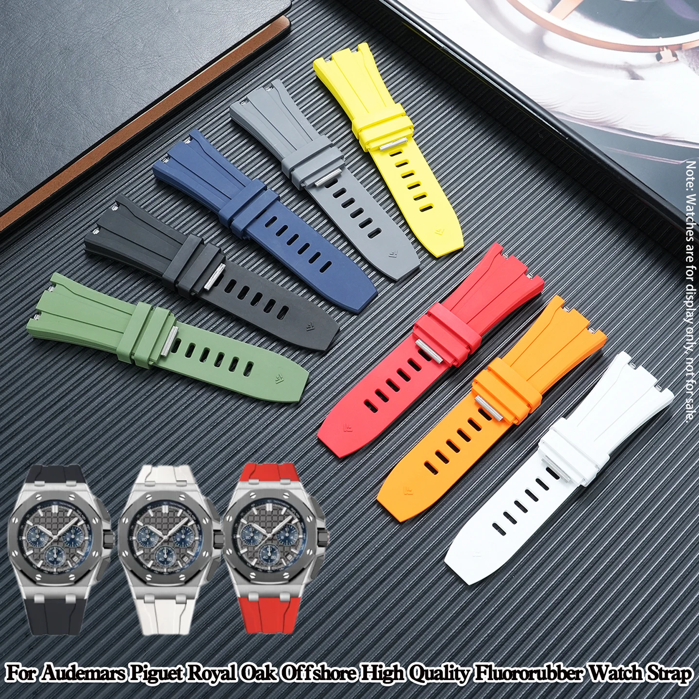 

For Royal Oak Offshore 26420 43mm High Quality Fluororubber Watch Strap Multi Color Replacement Band AP Men Accessories 22mm