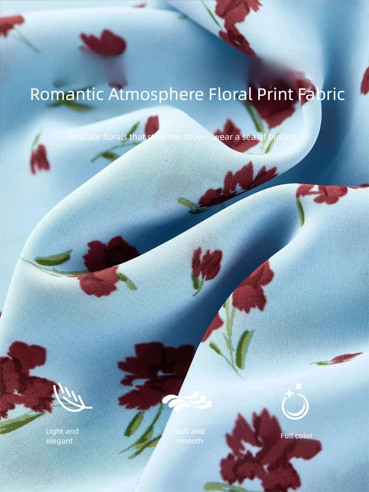SENTUBILA Damen Französischer Stil Blumen-Wickelkleid 2026 Sommer Romantisch Elegant Kurzarm V-Ausschnitt Bedruckte Kleider W62LF7571 – Detail 19