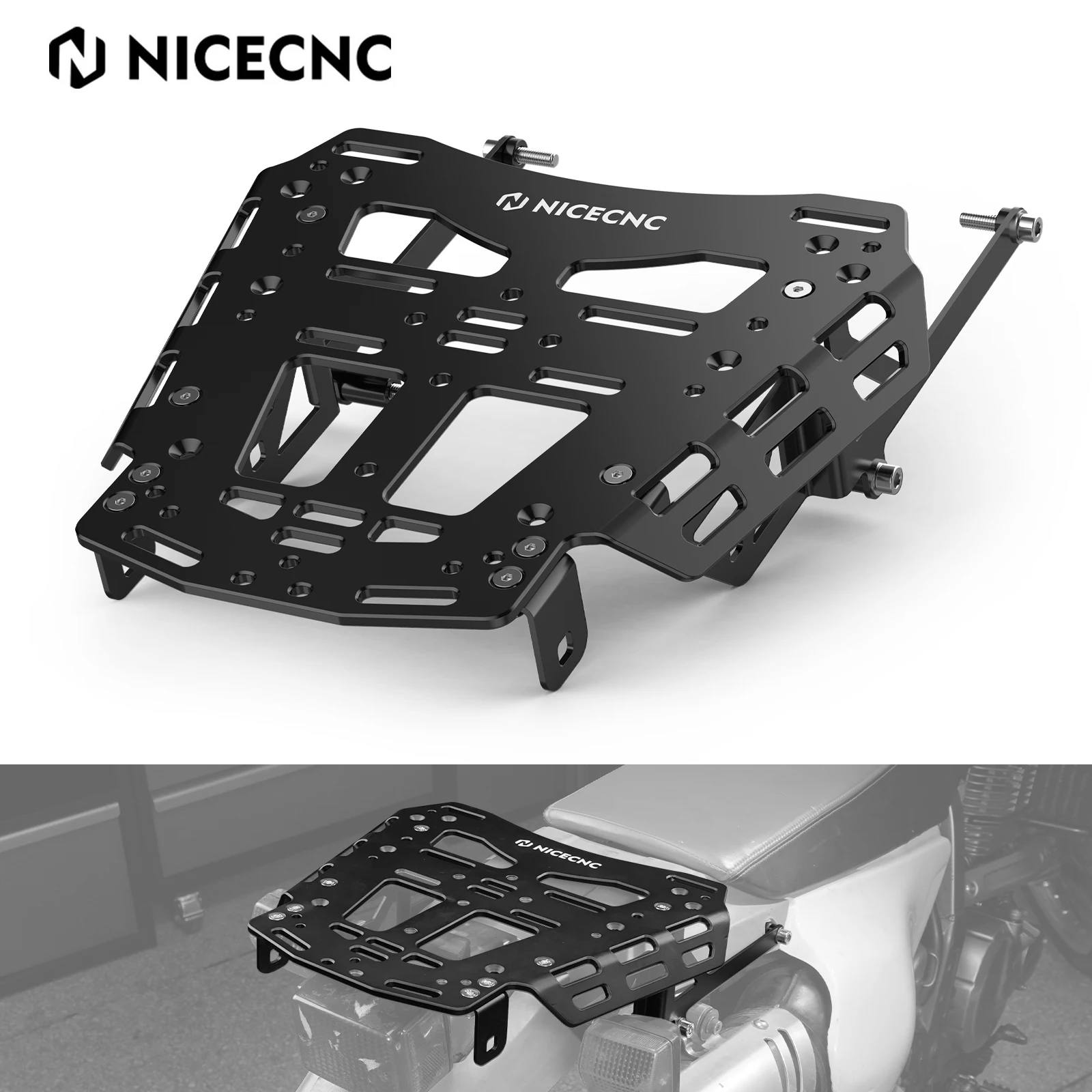 

For Suzuki DR650 1996-2025 NICECNC Rear Luggage Rack for Suzuki DR650SE DR650S 2025 2024 2023 2022 2021 2020 2019 2018 2017 2016