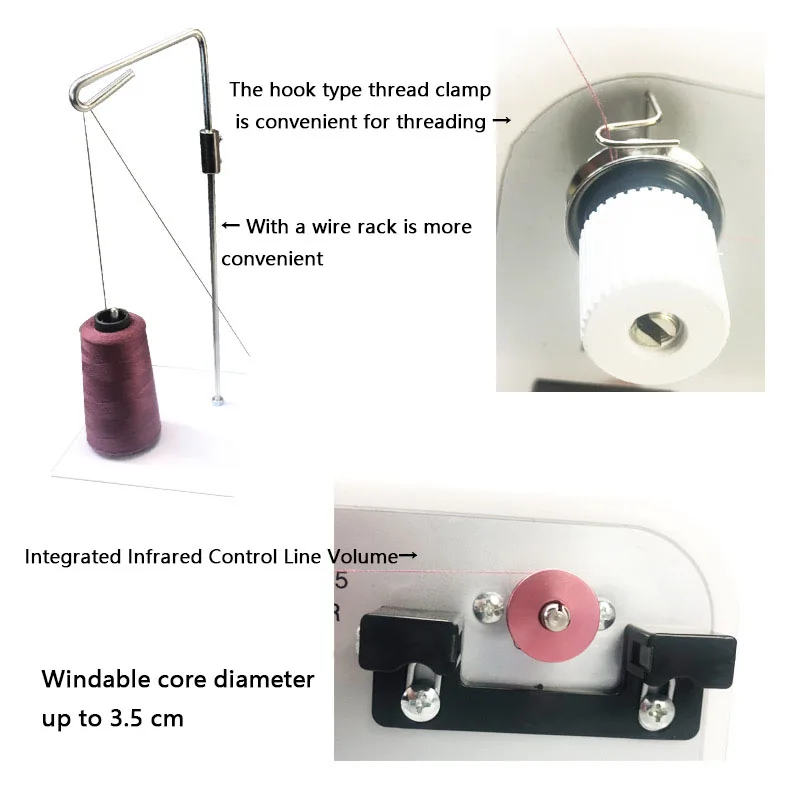 Sewing Machine Winder Automatic Template Machine Thread Core Electronic Intelligent Electric Shuttle Bottom Thread