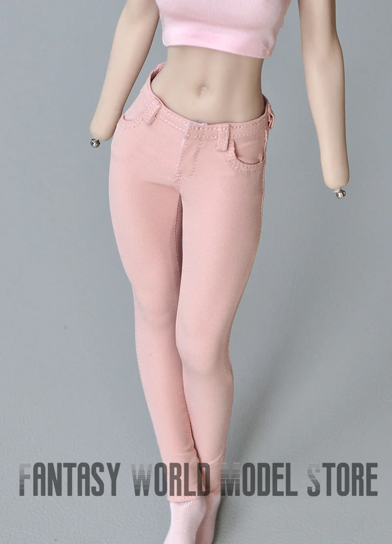 Weibliche lässige lose Jacken im Maßstab 1:6, enge Hosen, elastische, schlanke Bleistifthosen für 12-Zoll-Action-Figur-Körperpuppen