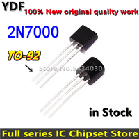 (20pcs) 100% New 2N7000 Small Signal MOSFET 200 mAmps, 60 Volts N-Channel Transistor TO-92 TO92 IC