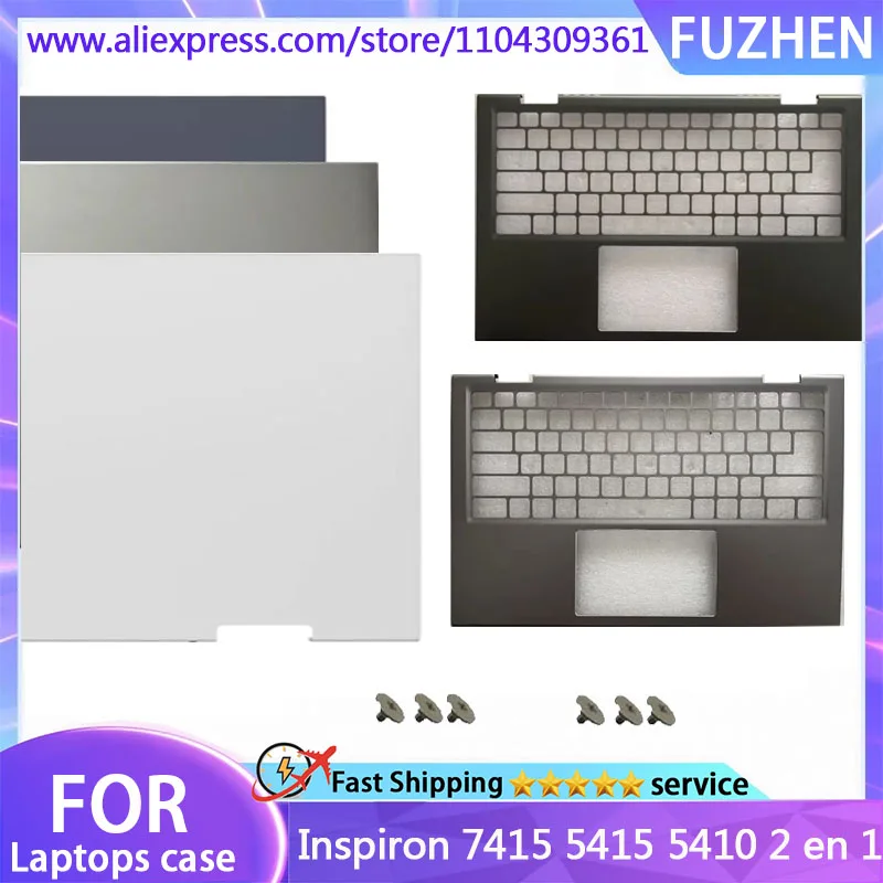 

New Cover For Inspiron 7415 5415 5410 2 en 1 LCD Back Cover/Palm Rest/Bottom Cover 0NRGDR 0GWR6 010D9G