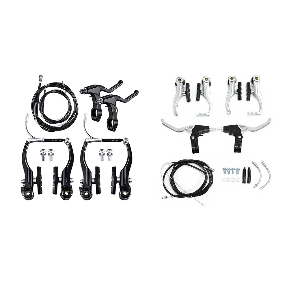 

Lightweight Bike V-Type Brake Set Includes Calipers Levers Cables Bicycle Accessories For Mountain Bikes Road Bikes