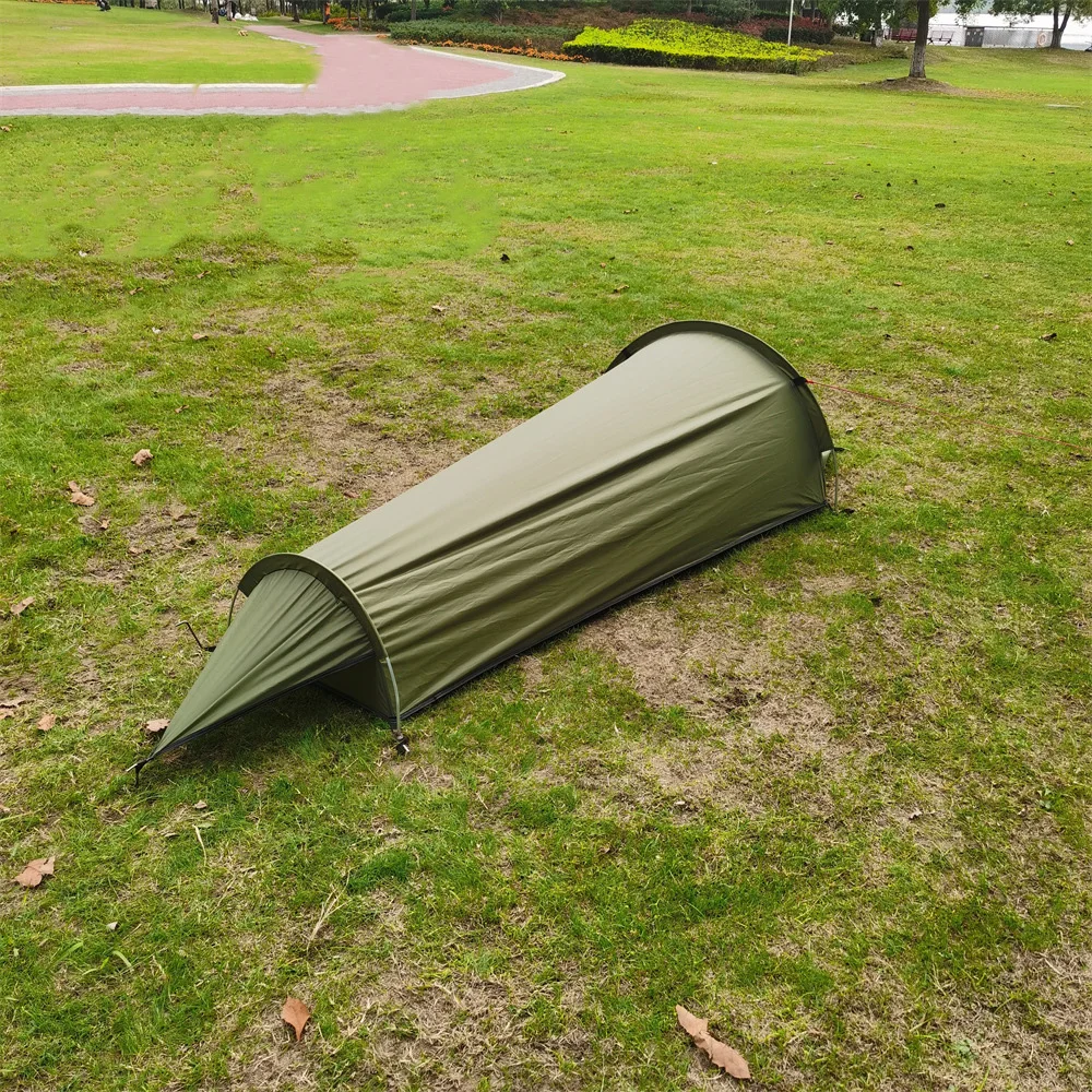 Campingzelt für 1 Person, Ultraleichtes Einzelnetz-Bivy-Zelt, Wasserdichtes Schlafzelt für Camping, Wandern und Backpacking – Detail 20