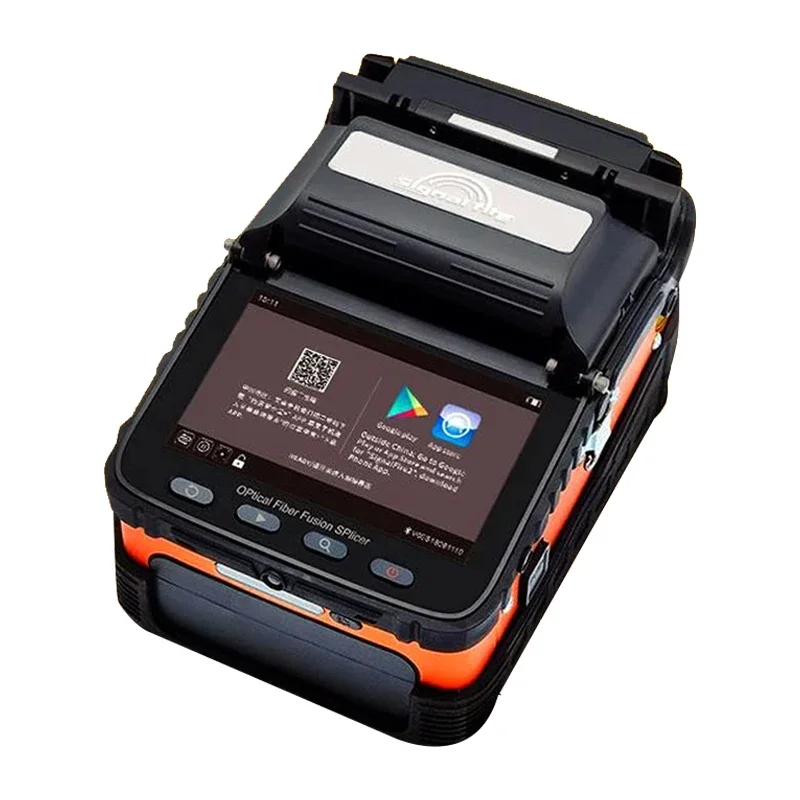 AI-6C SM&MM Automatic Fiber Optic Fusion Splicer Kit Core Alignment With 6 Motors Fiber Splicer Machine 8s Splicing 18s Heating