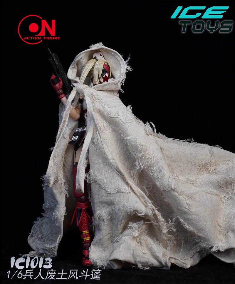 Brinquedos de gelo ic1013 1/6, capa de soldado, capa de fio de alumínio com tudo incluído, modelo adequado para corpo de figura de ação de soldado de 12 ''
