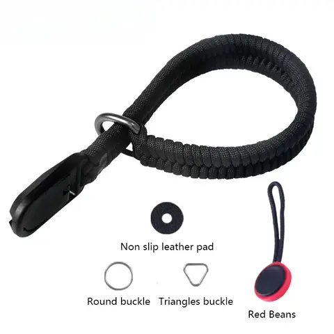 손으로 엮은 카메라 손목 스트랩 조절 가능한 퀵 릴리즈 숄더 스트랩 니콘 후지 소니 캐논 올림푸스 파인 로우어 손목 스트랩