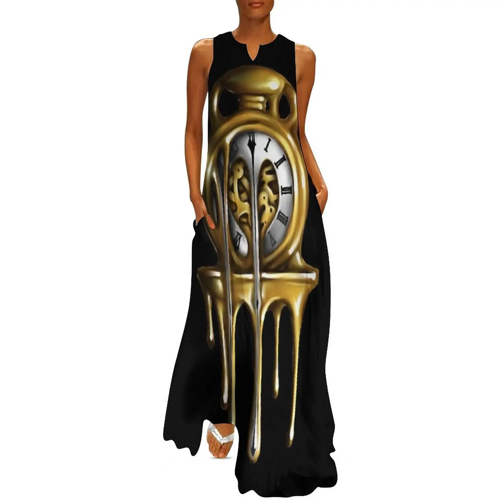 Fusion horloge robe longue robe de soirée femme robes pour fête de mariage robe de soirée femme