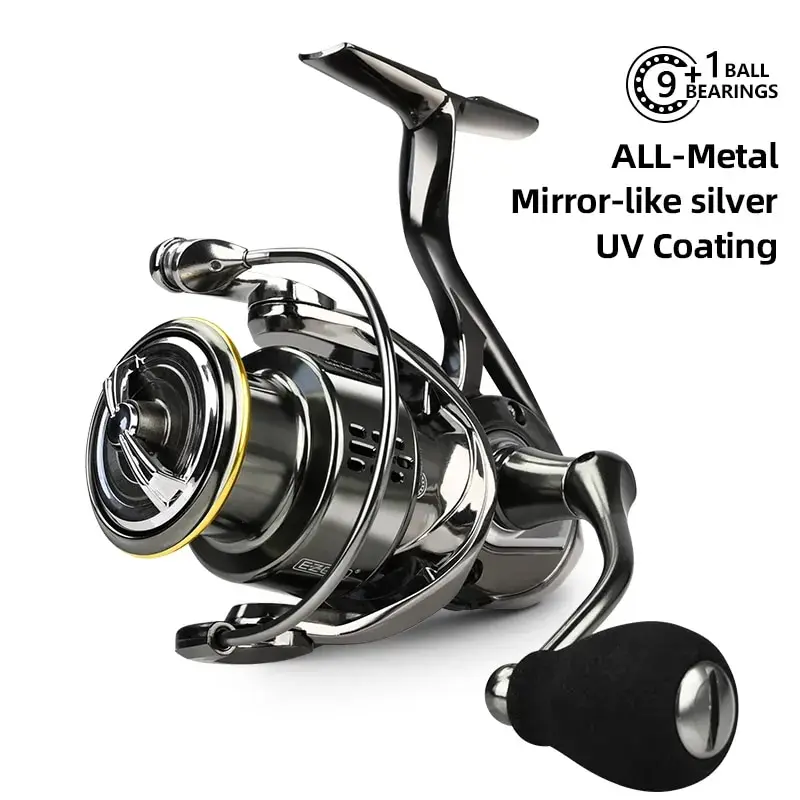 EZGO Anti-Seawater Corrosion Treatment Spinning Fishing Reel 25KG Max Carbon Washer Drag 9+1BB Saltwater Fishing Tackle