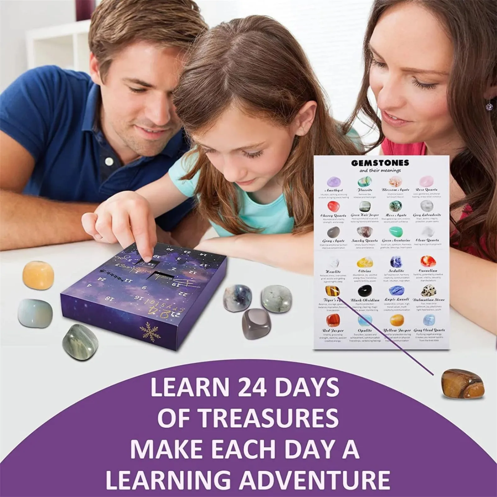 

Christmas Advent Calendar 24 Days Countdown Calendar For Kids Adult Ore Rocks Learning Collection Digital Kitchen Timer 24 Hour