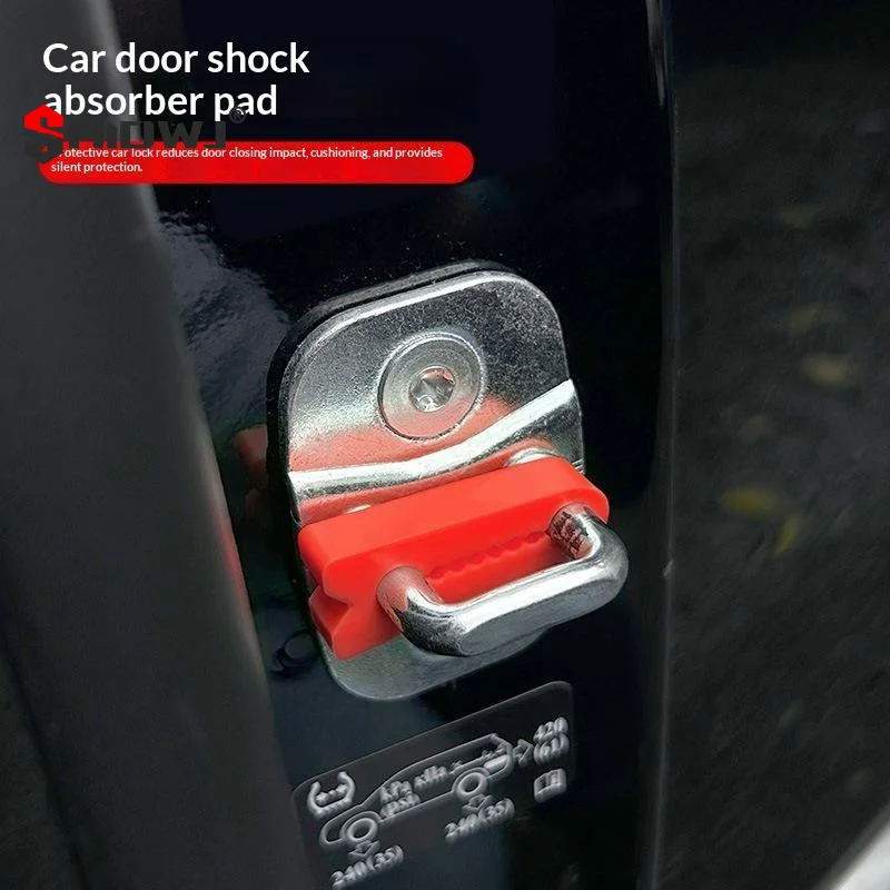 20Pcs Car Door Shock Absorbing Pads Silicone Buffer Stopper Anti Collision Mute Cushion For Vehicle Door Lock Protection