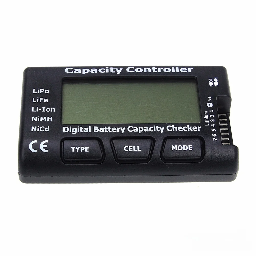 For 1S-7S Battery Capacity Display Unit for For LIPO Li-ion NiMH NiCd RC Models Digital Voltage and Capacity Readout