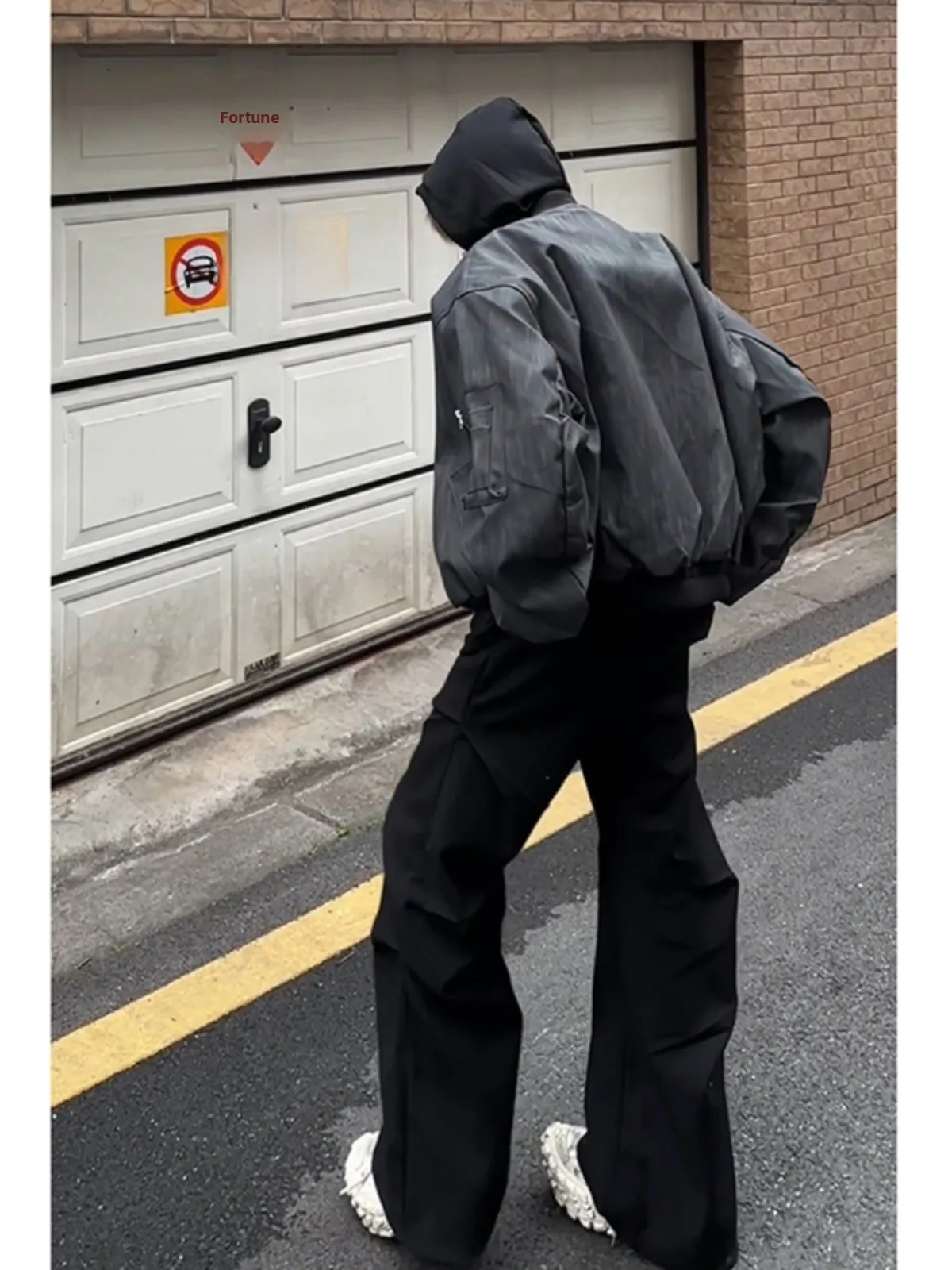 

Retro American Pilot Jaet ort PU Leather Cotton Sandwich Men's Faion High-End CleanFit Baseball Game Outerwear