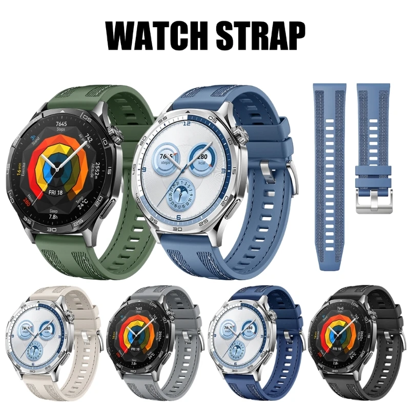 Silicone Wriststrap Replacement Quick Release Bracelet Watch Silicone Band Breathable Strap for HUAWEI WATCH GT5 41mm/46MM