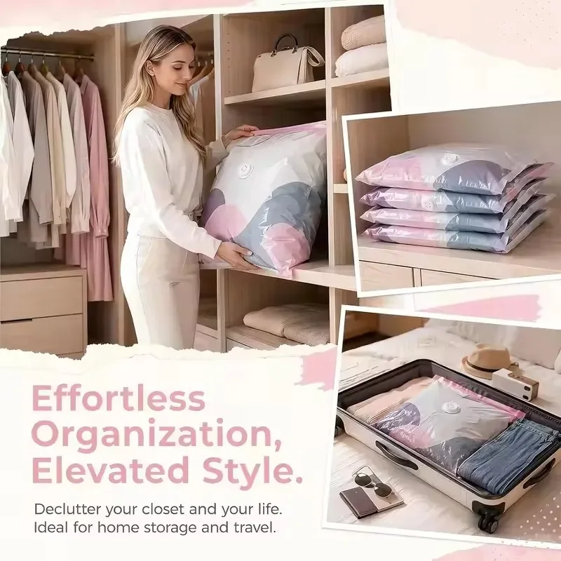 Transparent Vacuum Storage Bags for Clothes