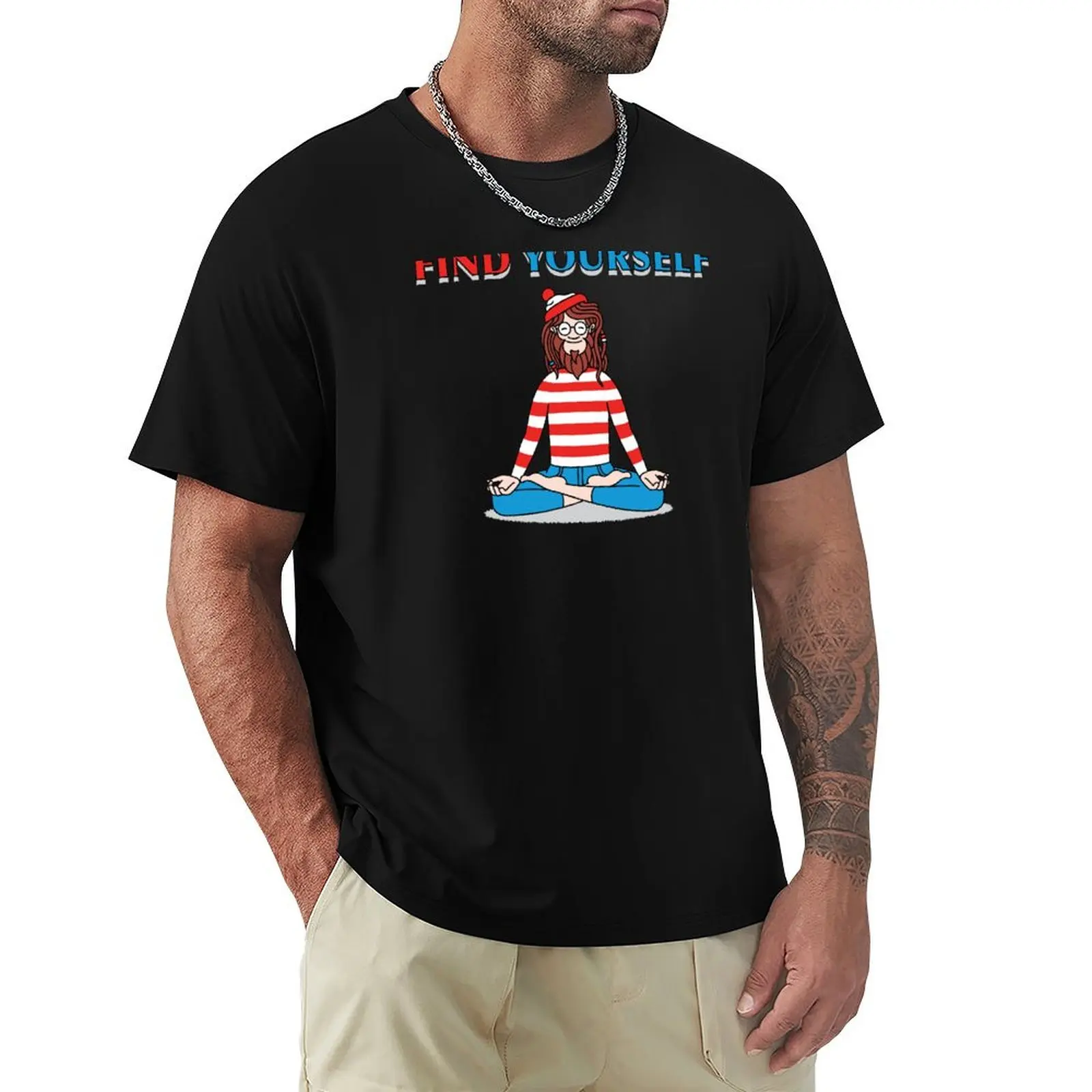 Find Yourself You Wally T-Shirt Fashion Graphic Tee for Men