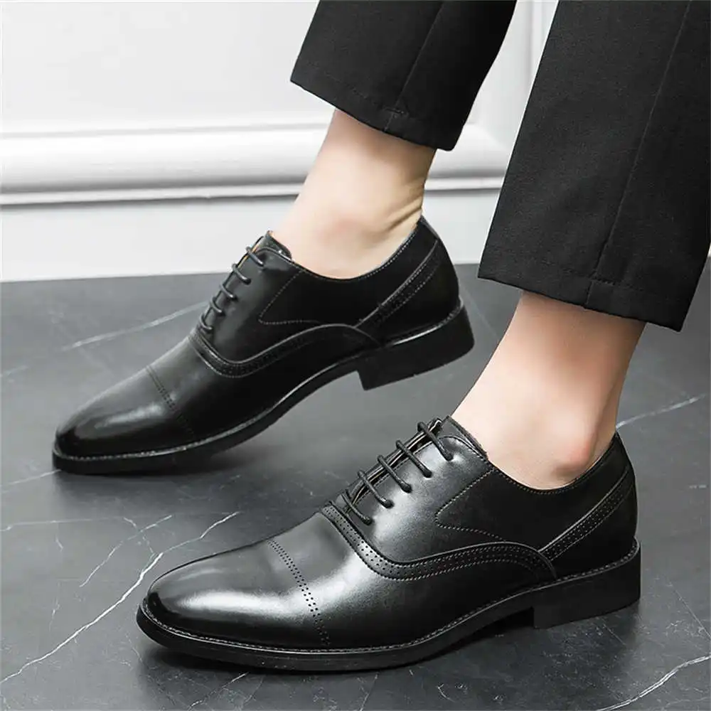 Normal Leather 38-39 Casual Men's Sneakers Woven Beige Trainers Men's Shoes Sneakers Black Sport Kit Real Super Cozy